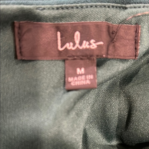 Lulus Never look back Hunter Green backless midi dress size medium NWT - Picture 15 of 15